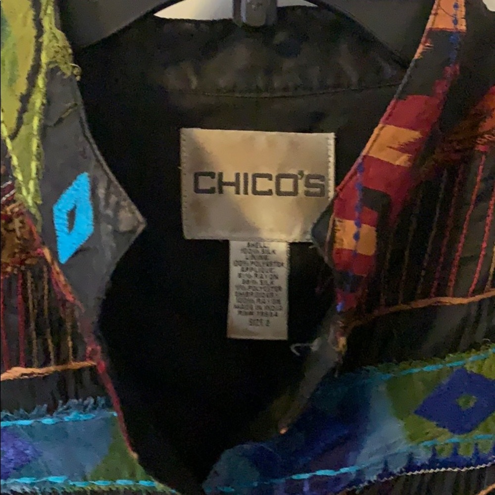 Multi Color Bohemian Style Chico Casual Jacket - image 2